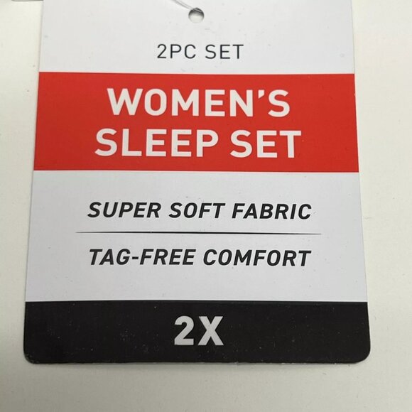 Women’s Puma Sleep Pajama Sleepwear Set 2X NEW NAVY BLUE - Picture 3 of 3